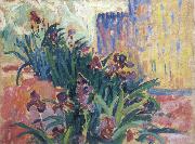 Paul Signac irises oil on canvas